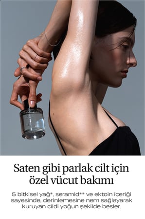 Yapışkanlık Hissi Bırakmayan Saten Bitişli Vücut Yağı KUNDAL Satın Glow Body Oil (Santal Rose)