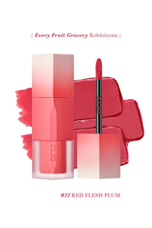 Pürüzsüz ve Kadifemsi Dokulu, Doğal Görünüm Sunan Tint Clio Chiffon Blur Tint (22 Bright Red)