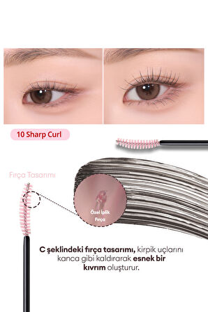 Kalıcı, Kirpikleri Dipten Uca Kıvıran Maskara CLIO Kill Lash Superproof Mascara (010 Sharp Curl)