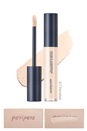 Hafif Yapılı Gün Boyu Yüksek Kapatıcı Peripera Double Longwear Cover Concealer (#07 Porcelain)