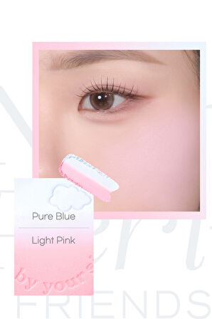 Doğal ve Aydınlık Görünüm Sunan İki Tonlu Allık PERIPERA Pure Blushed Custom Cheek (001 Candy Pink)