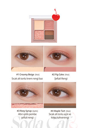 6 Renkli Mini Far Paleti Peripera Ink Pocket Shadow Palette (#05 Fig Scents Of Autumn) (Soda Cafe)