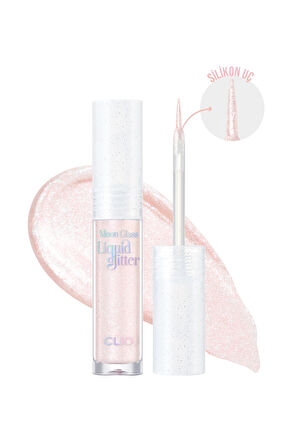 Işıltılı ve Şeffaf Likit Glitter CLIO Moon Glass Liquid Glitter Sweet Cloud (04 Pink Spread)