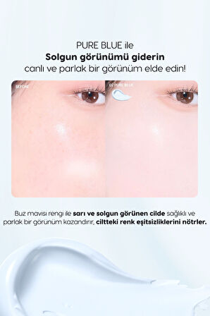 Canlı Görünüm Sunan Ton Eşitleyici Krem PERIPERA Filter Fit Milk Tone Up (002 Pure Blue) SPF30