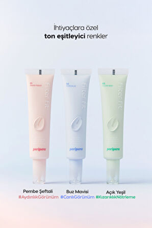 Kızarıklıkları Nötrleyen Ton Eşitleyici Krem PERIPERA Filter Fit Milk Tone Up (003 Clear Mint) SPF30