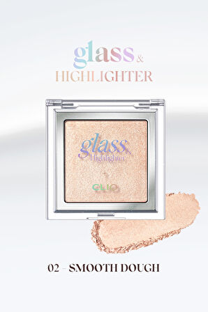 Doğal Görünüm Sunan Altın Işıltılı Aydınlatıcı CLIO Glass&Highlighter(02 Smooth Dough)Luxury Koshort