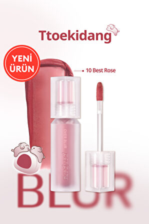 Gün Boyu Kalıcı Pürüzsüz Matlık Sunan Tint PERIPERA Over Blur Tint (010 Best Rose) (Tteok)