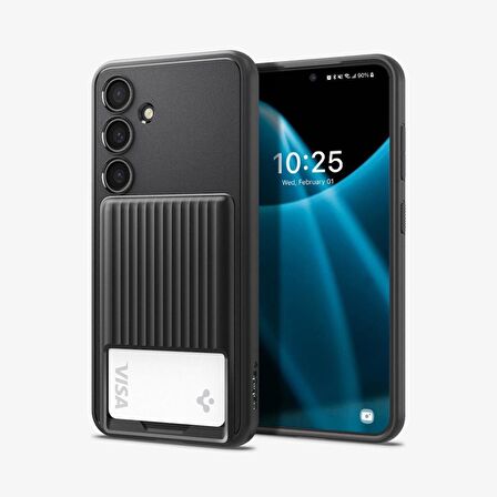 Spigen Galaxy S24 Kılıf Liquid Slot Matte Black