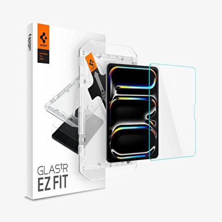 iPad Pro 11 inc (2024)  Ekran Koruyucu, Spigen Screen Protector GLAS.tR EZ Fit