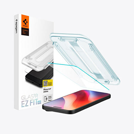 Spigen iPhone 16 Pro Max Cam Ekran Koruyucu Kolay Kurulum Glas.tR EZ Fit Slim HD