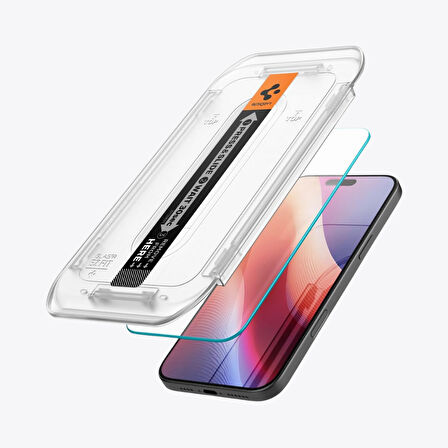 Spigen iPhone 16 Pro Max Cam Ekran Koruyucu Kolay Kurulum Glas.tR EZ Fit Slim HD