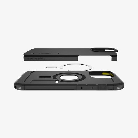 Spigen iPhone 16 Pro Max Kılıf Tough Armor AI MagFit MagSafe özellikli Kickstand Black - OUTLET