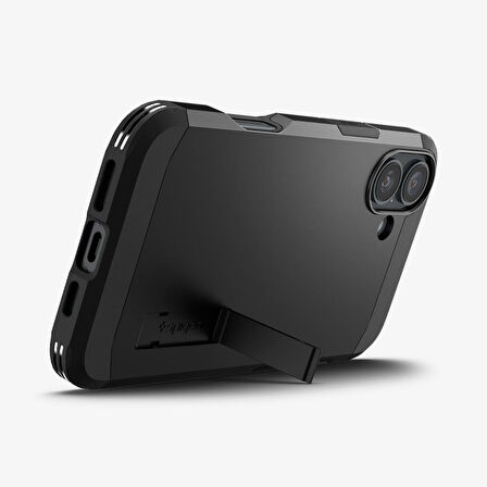 Spigen iPhone 16 Plus ile Uyumlu Kılıf Tough Armor Mag (MagSafe Uyumlu) Black
