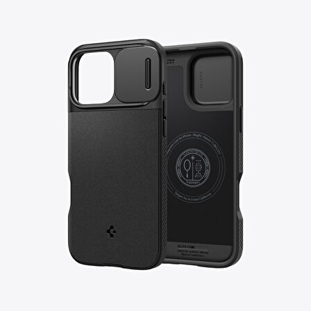 Spigen iPhone 16 Pro Kılıf Optik Armor MagFit MagSafe Özellikli