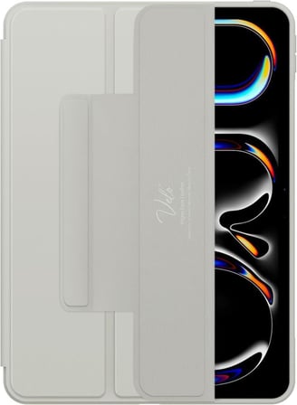 Spigen iPad Pro 11" (2025/2024) ile Uyumlu MagSafe Kılıf Air Skin Pro OneTap Metal Ring Mag Fit Gray ACS08490 - Outlet