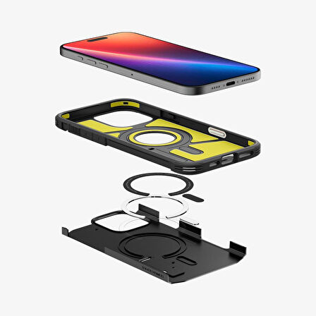 Spigen iPhone 16 Pro Max Kılıf Tough Armor AI T (Kamera Buton Korumalı) MagFit MagSafe Özellikli