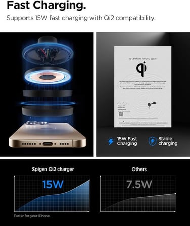 Spigen MagFit Dashboard ACP08544 MagSafe Manyetik Araç Telefon Tutucu - OUTLET