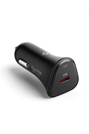 Spigen 30W USB-C Araç içi Hızlı Şarj Aleti Samsung PPS Güç Adaptörü  Type-C PD 3.0 EV301 - ACP08699