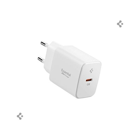 Spigen 20W USB-C Mini Hızlı Şarj Aleti Samsung PPS / Şarj Isısını Düşürür GaN Destekli Akım Korumalı Güç Adaptörü