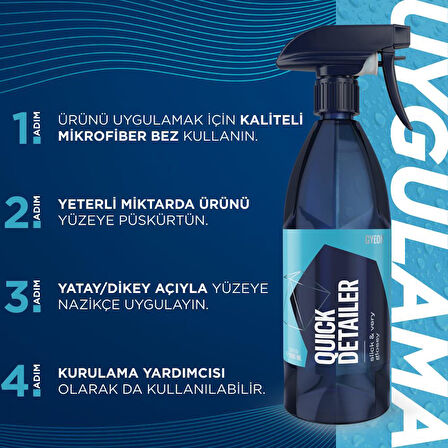 GYEON Q²M QuickDetailer Seramik Bazlı Parlatıcı Yüzey Detaylandırıcı - 500 ml -Leke Giderici Cila