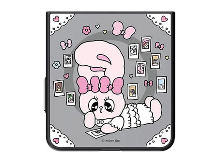 SAMSUNG Galaxy Z Flip8 Aynalı Magnet Kılıf (Esther Bunny)