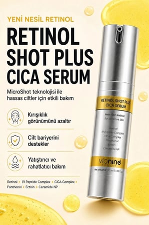 Vionine Retinol MicroShot Plus Cica Yüz Serumu %0,1 50 ml