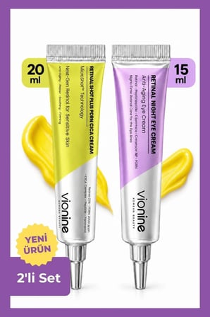 Vionine Retinal Shot Plus PDRN Cica Krem ve Göz Kremi 2'li Set