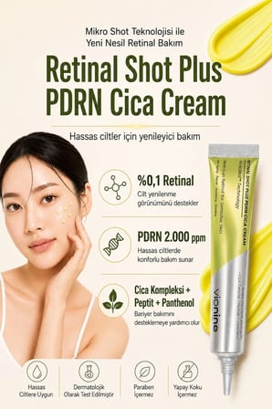 Vionine Retinal Shot Plus PDRN Cica Krem ve Göz Kremi 2'li Set