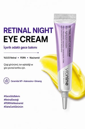Vionine 4'lü Cilt Bakım Seti - Retinol Serum, Retinal Krem, Göz Kremi ve Madeca Krem