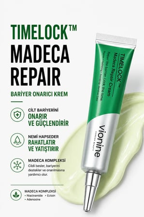 Vionine TIMELOCK™ Madeca Repair Vücut Kremi Bariyer Onarıcı Aydınlatıcı