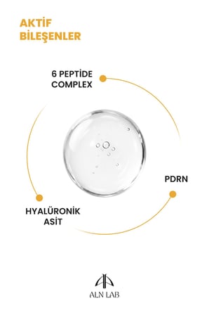 ALN NAB PDRN, 6 Peptide Complex Göz Çevresi Serumu 15 ml, Soğuk Rollerball Başlıklı Anti-Aging Bakım, İnce Çizgi, Kırışıklık, Göz Altı Torbası ve Morluk Görünümüne Karşı Destek