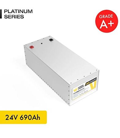 24V 690Ah LiFePO4 Platinum Series Bluetooth'lu Lityum Demir Fosfat Akü 