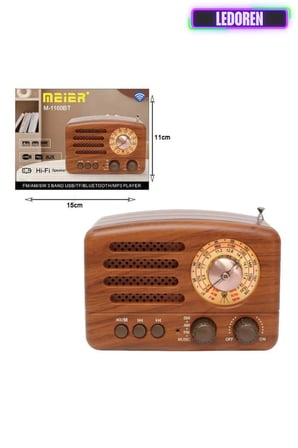 Nostaljik Radyo M-1160BT Bluetooth Fm/am/sw 3band Usb/tf/ Radyo
