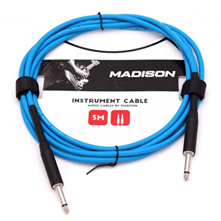 Madison Gitar Kablosu 3 Metre- MAVİ