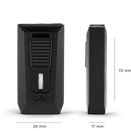 Colibri Slide Çift Alevli Çakmak Puro Çakmağı