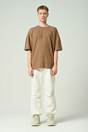 Erkek Düz Oversize Kısa Kollu T-shirt