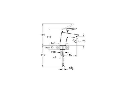 Artema Solid S Lavabo Bataryası A42440