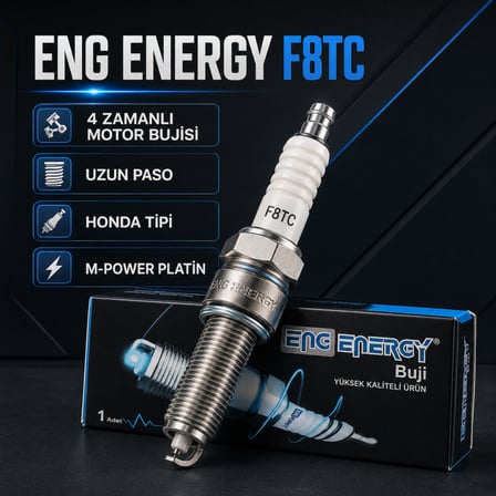 Eng Energy Honda Tipi F8TC Uzun Paso 4 Zamanlı Motor Bujisi 3’lü Paket