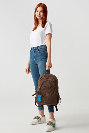 Sırt Çantası Suya Dayanıklı Krinkıl Laptop Seyahat Okul Spor Çantası 18LT 40x30x15cm 
