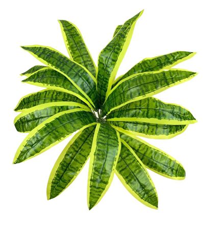 Yapay Çiçek Dracaena Massengena Yaprağı Demeti 12 Yapraklı 40*50cm Dik Duvar Çiçeği Yapay Bitki