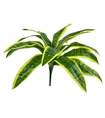 Yapay Çiçek Dracaena Massengena Yaprağı Demeti 12 Yapraklı 40*50cm Dik Duvar Çiçeği Yapay Bitki