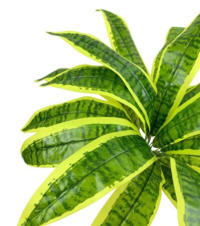 Yapay Çiçek Dracaena Massengena Yaprağı Demeti 12 Yapraklı 40*50cm Dik Duvar Çiçeği Yapay Bitki