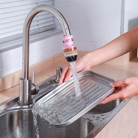 caselka® 6 Katmanlı Musluk Ucu Filtreli Su Tasarruflu Hijjenik Musluk Başlığı