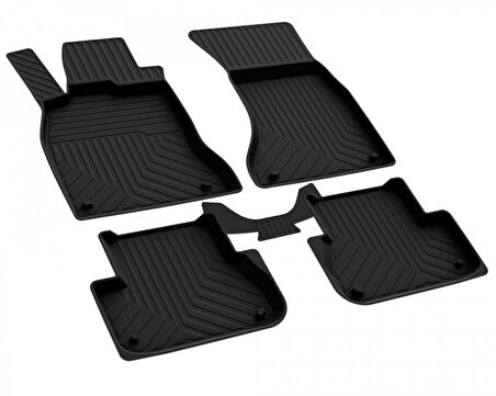 Audi A4 Ferrous 4D Havuzlu Kauçuk Paspas 2016 2019