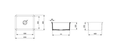 Bocchi Sotto Eviye 61 Cm Beyaz 1627-001-0120-01