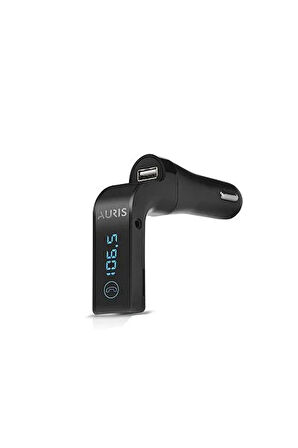 AURIS ARS-G7 Bluetooth Araç Kiti ve FM Transmitter - Çift USB Şarj Çıkışlı