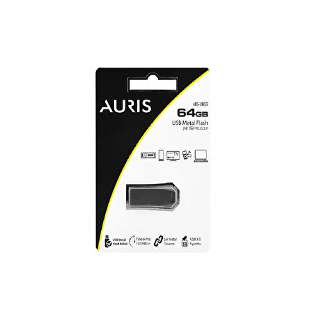 Auris UB03 64GB USB 3.0 Uyumlu Metal Flash Bellek