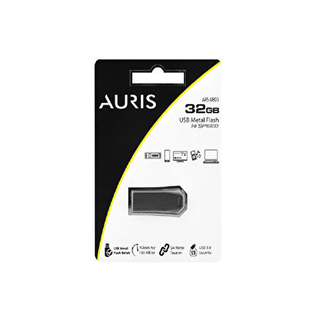 Auris UB03 32GB USB 3.0 Uyumlu Metal Flash Bellek