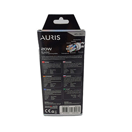 Auris 20w Data Kablosu İphone Type-C ARS-CB27