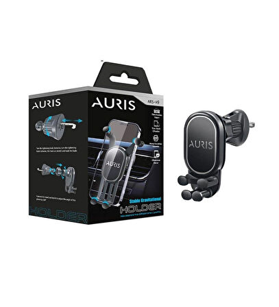 AURIS ARS-H9 Yerçekimli Klipsli Telefon Tutucu - Havalandırma Izgarası Modeli
